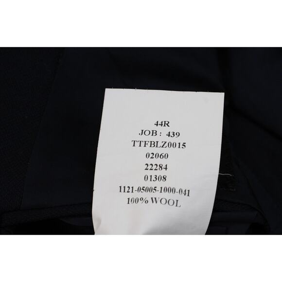 Jos A Bank Blazer Jacket Mens 44R Navy Blue 2 Button Tailored Fit Wool - Picture 5 of 9